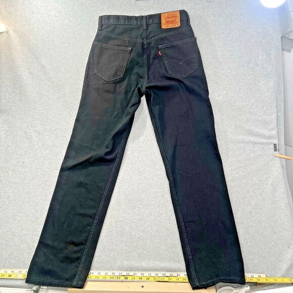 Levi's Jeans 550 Men's 31x34 Fits 32x33 Relaxed Black Cotton Denim Dark 2011 EUC - Picture 1 of 16